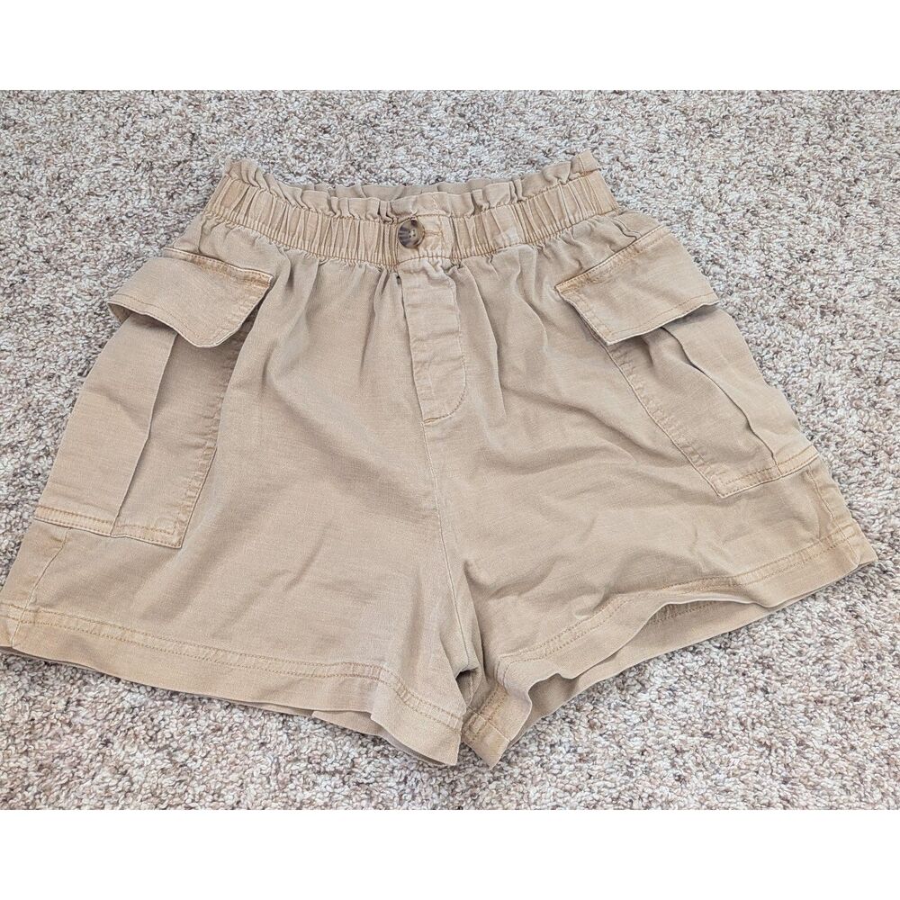 SO Tan/Beige High-Rise Pull-on Utility Shorts Size 3 Neutral